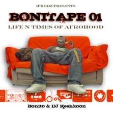 Pochette de la Mixtape de Bonito - Life n times in AfroHood. Réalisé par Keshkoon.