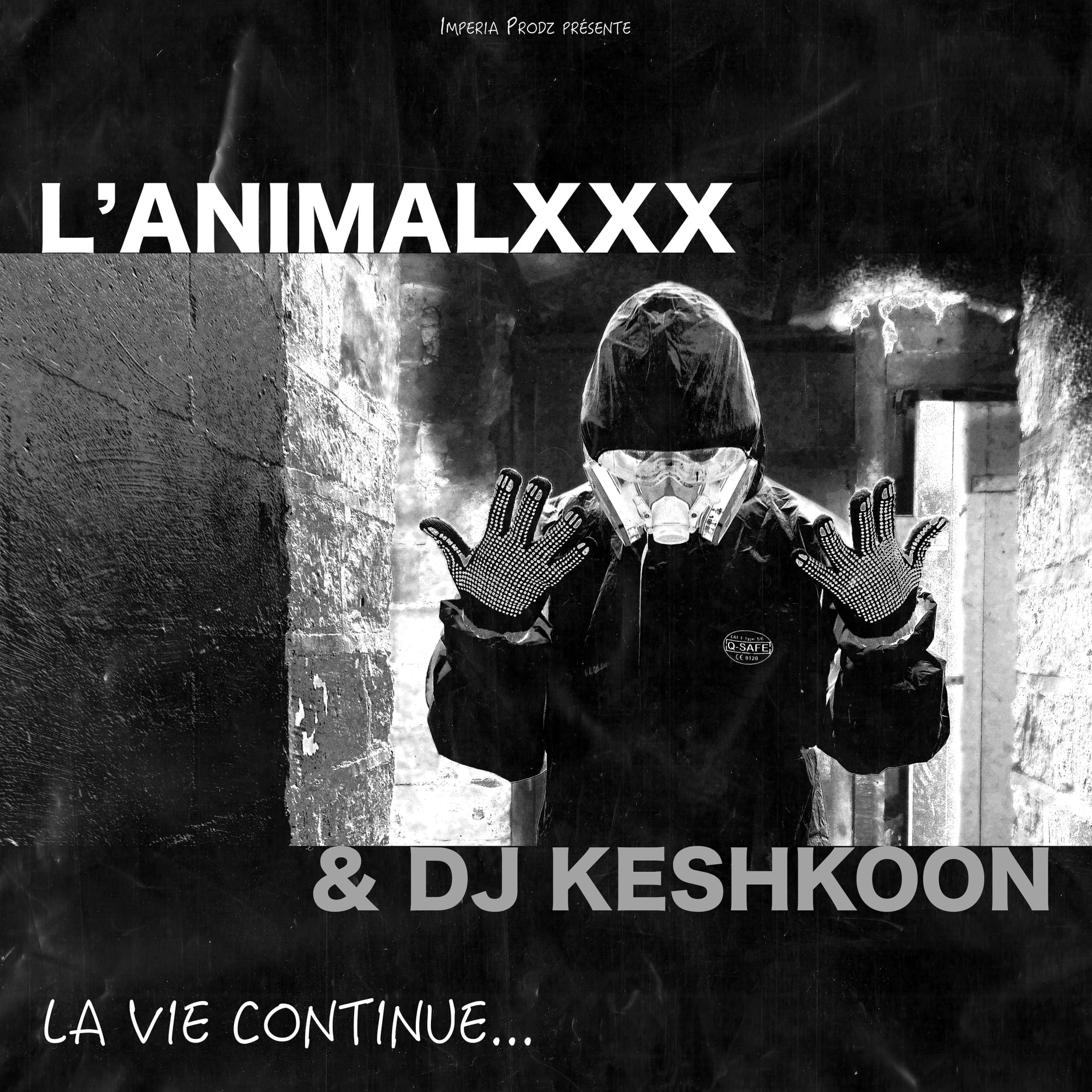 Pochette de l'ep de Dj Keshkoon avec L'Animalxxx - La vie continue.